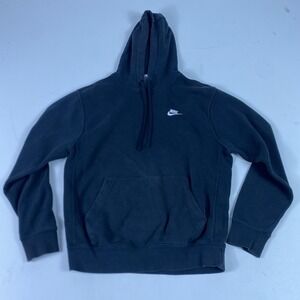 Nike Hoodie Mens Small Black Pullover Fleece Hooded Pockets Logo BV2654-010